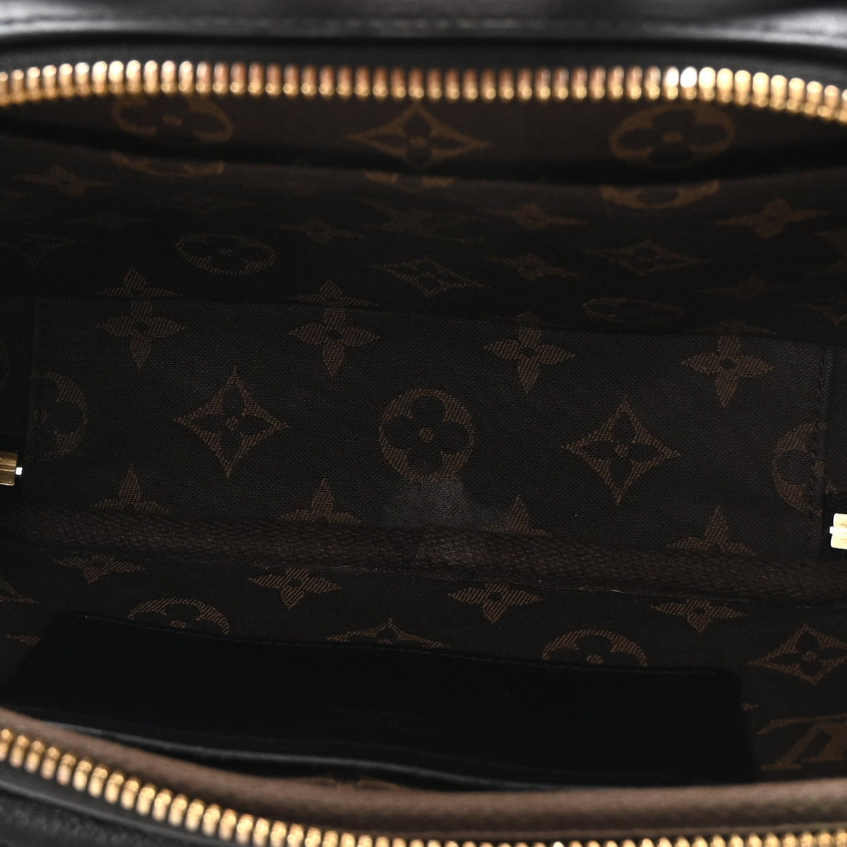 Calfskin Monogram Embossed Utility Crossbody Black