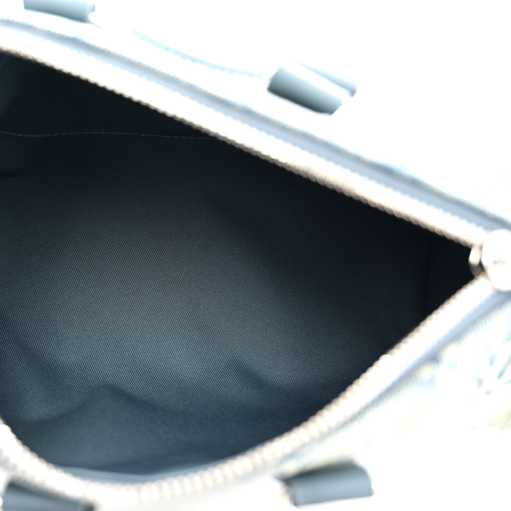 Monogram Washed Denim Keepall Bandouliere 25