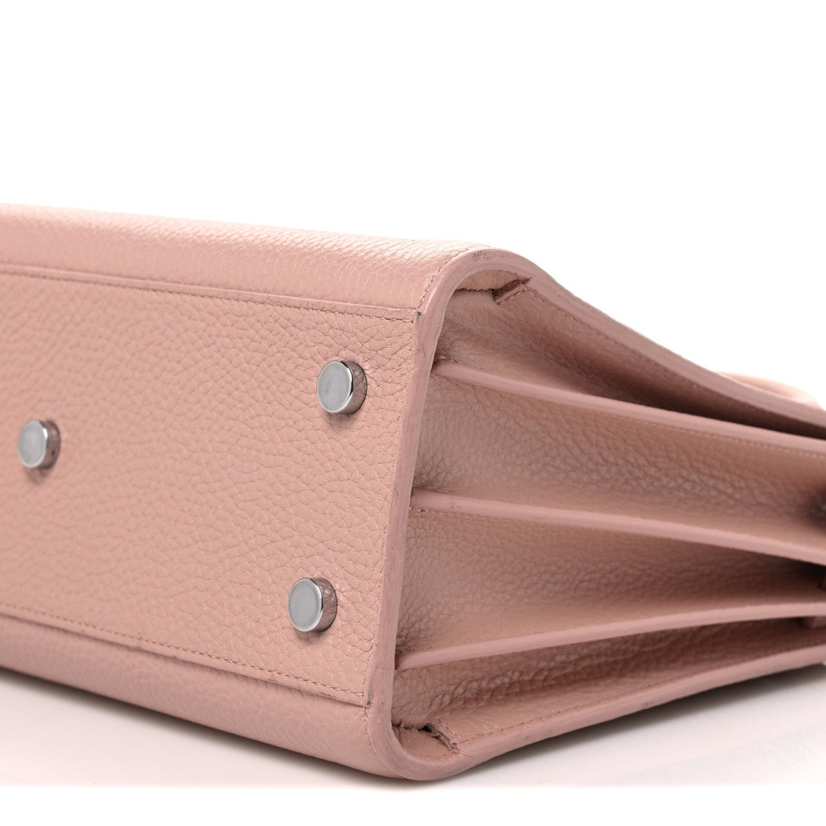 Grained Calfskin Baby Sac De Jour Antique Rose