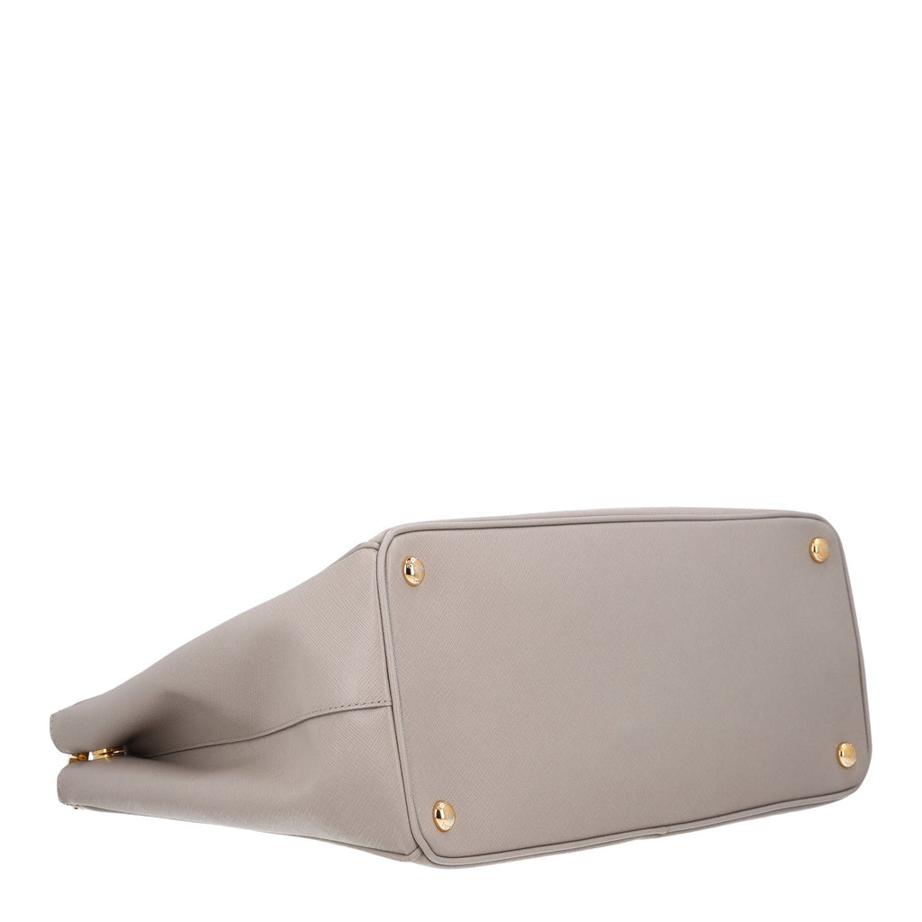 Saffiano Lux Large Galleria Double Zip Tote Argilla