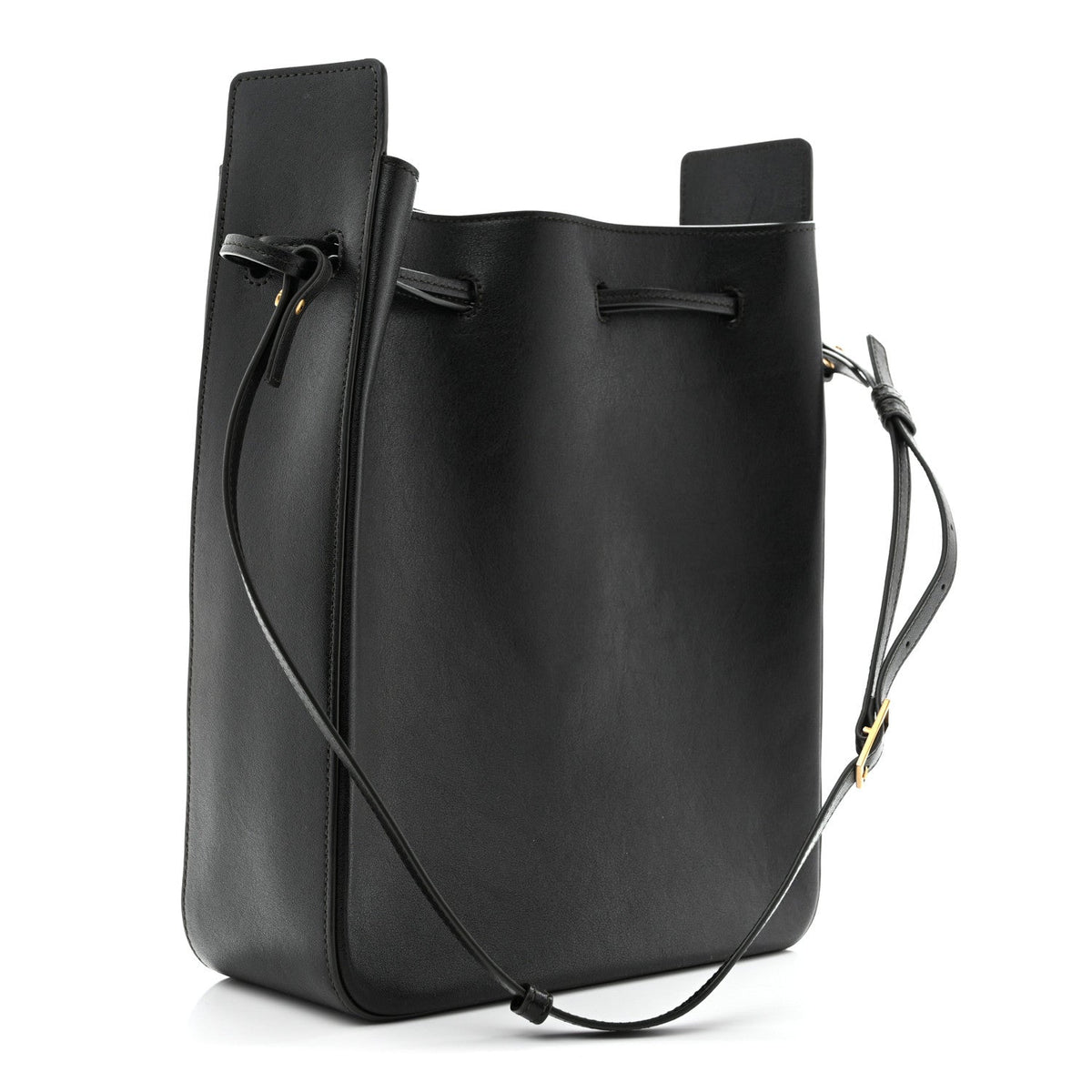 Calfskin Large Bucket Bag New Vert Fonce