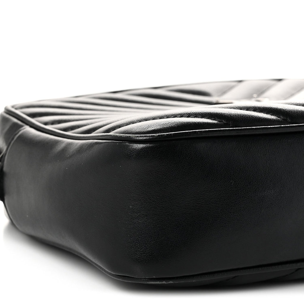 Calfskin Matelasse Monogram Lou Camera Bag Black