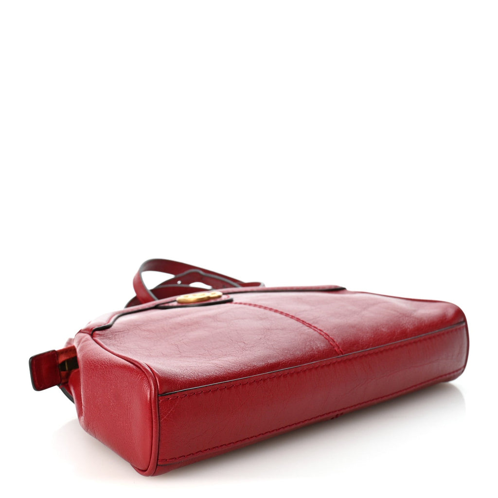 Piuma Lux Calfskin Small Re(Belle) Crossbody Bag Romantic Cerise
