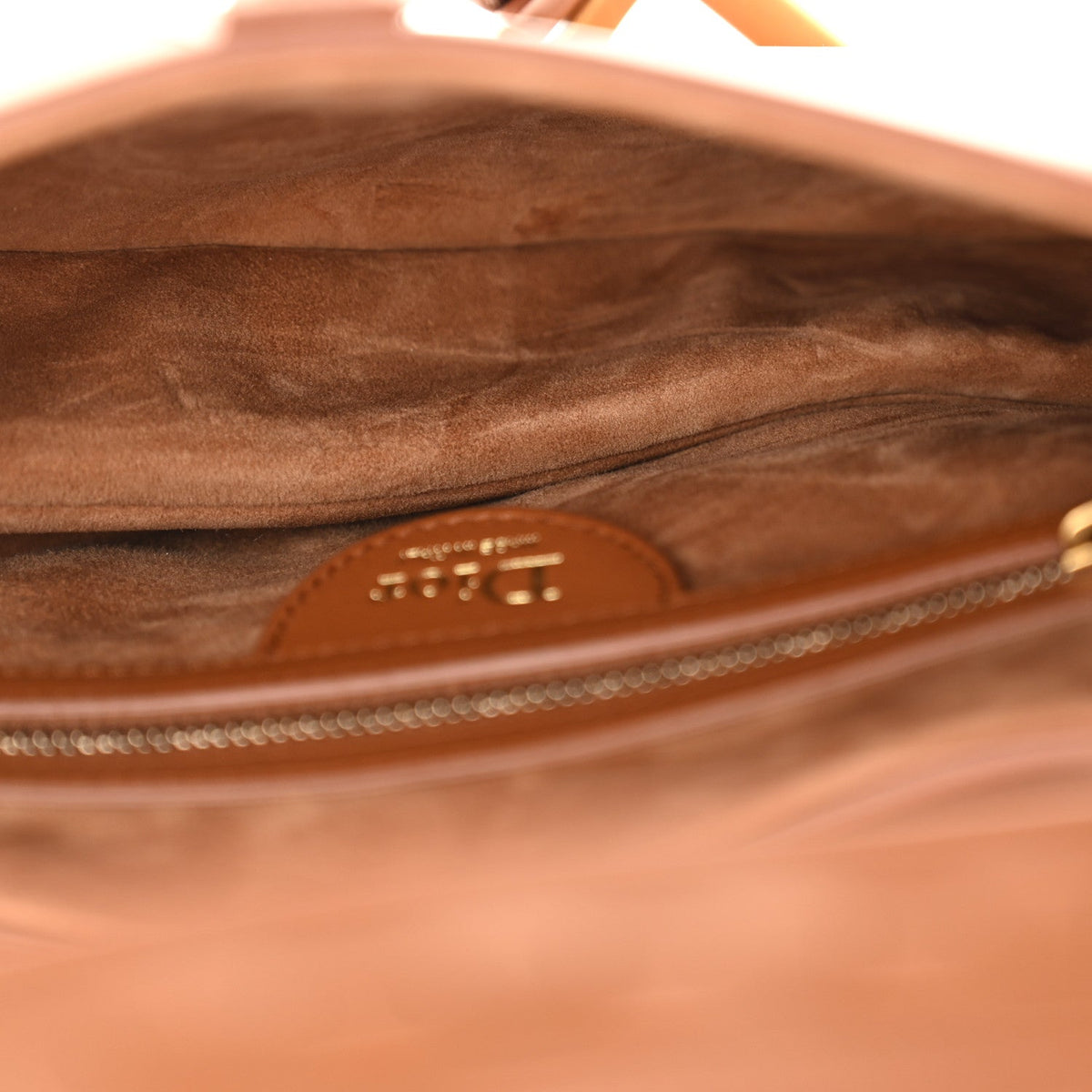 Bobby Calfskin Marquetry Saddle Bag With Strap Marron