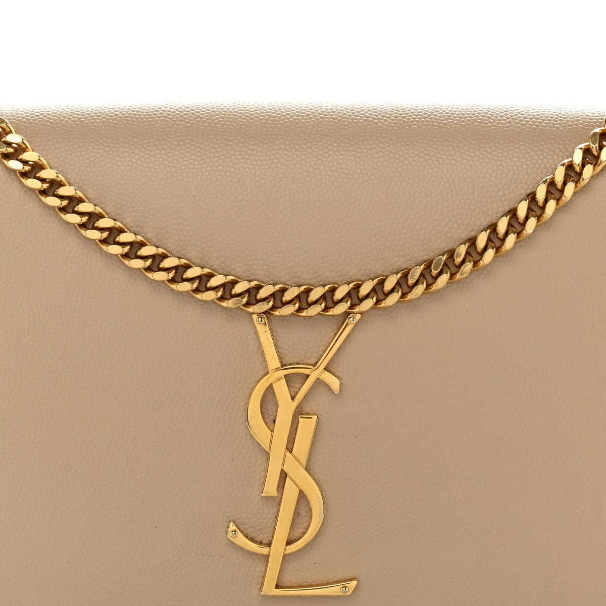 Grain De Poudre Medium Monogram Kate Satchel Dark Beige