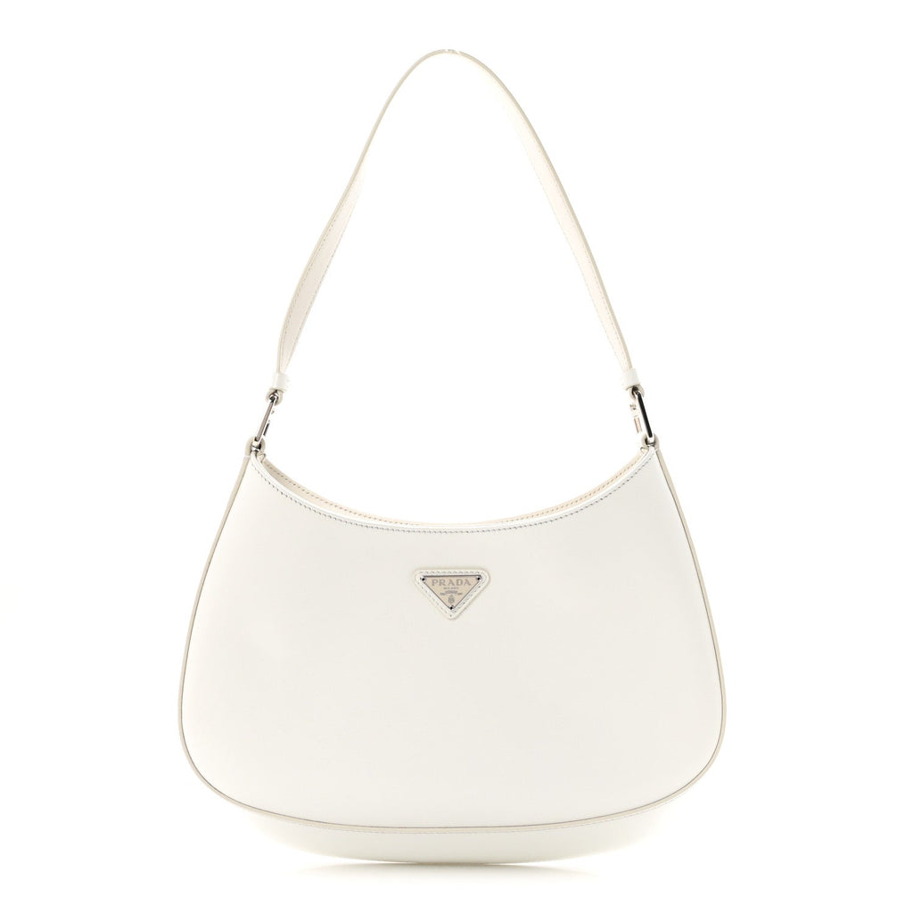 Spazzolato Cleo Shoulder Bag White