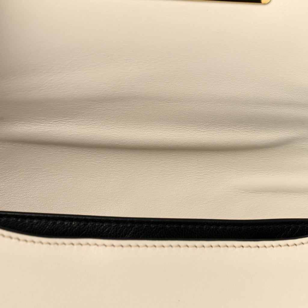 City Calf Saffiano Cahier Bag Talco Black