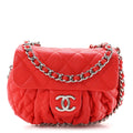 Washed Lambskin Mini Chain Around Messenger Coral