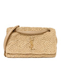 Raffia Monogram Medium Jamie Natural Avorio