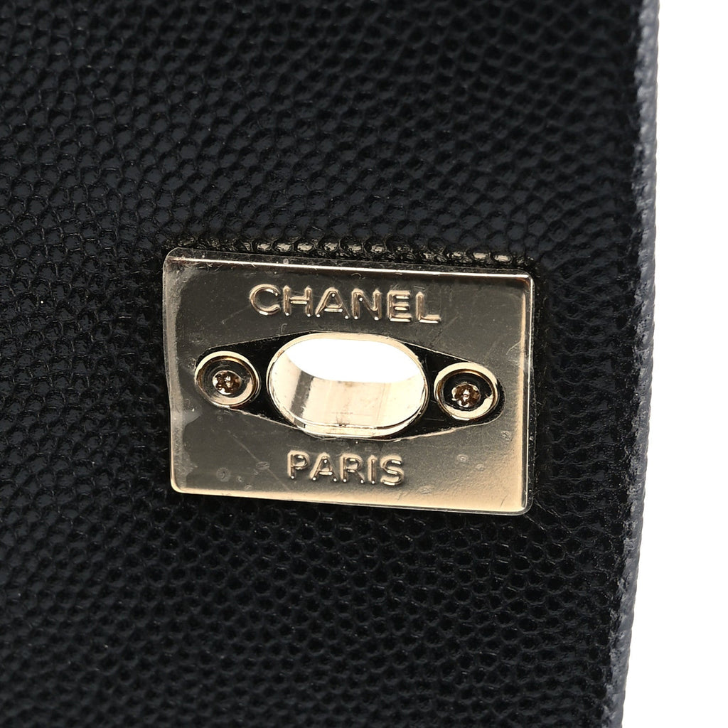 Caviar Quilted Extra Mini Coco Handle Flap Black