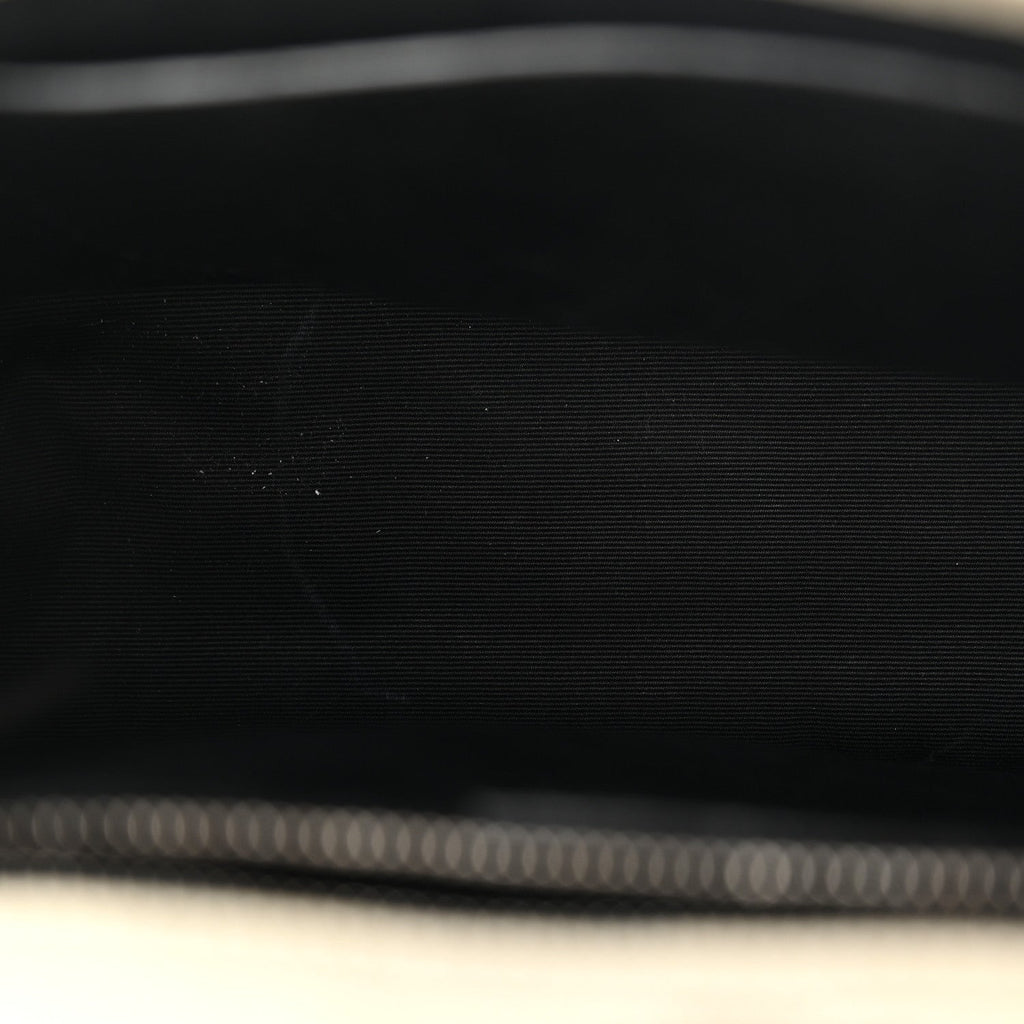 Crinkled Calfskin Matelasse Monogram Medium Niki Chain Satchel Blanc Vintage