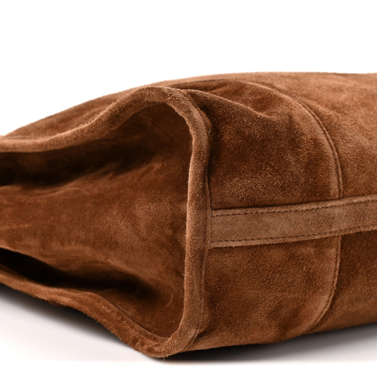 Suede Extra Large Bonnie Shoulder Bag Cocoa Brown