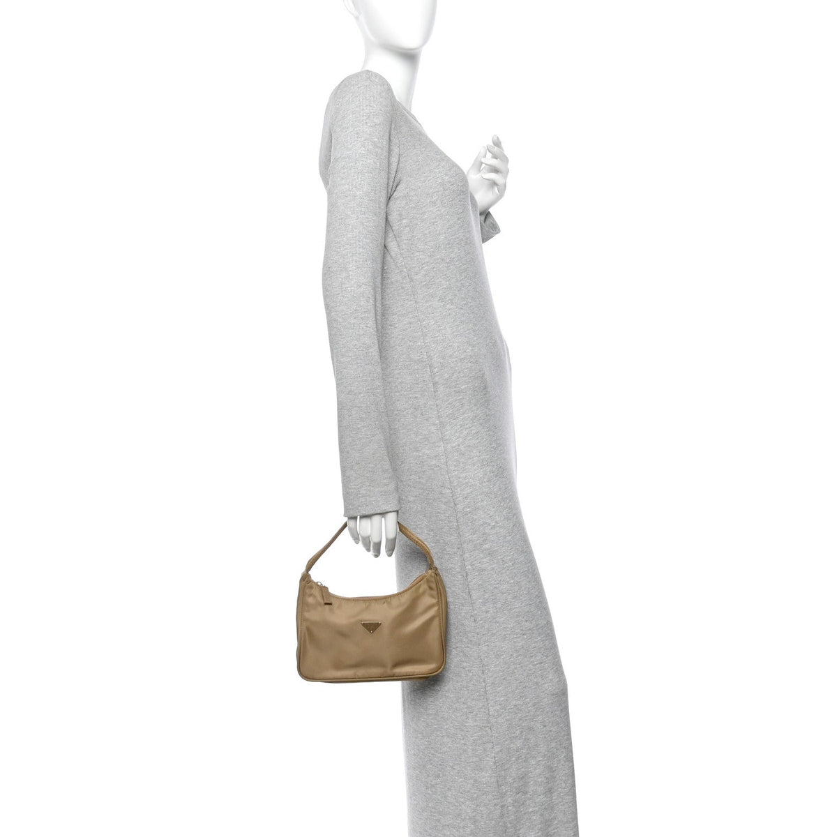 Tessuto Nylon Sport Shoulder Bag  Cammello