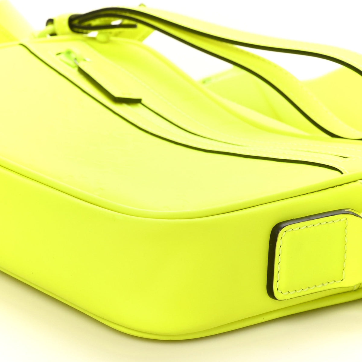 Rubber Effect Monogram GG Crossbody Bag Fluorescent Yellow