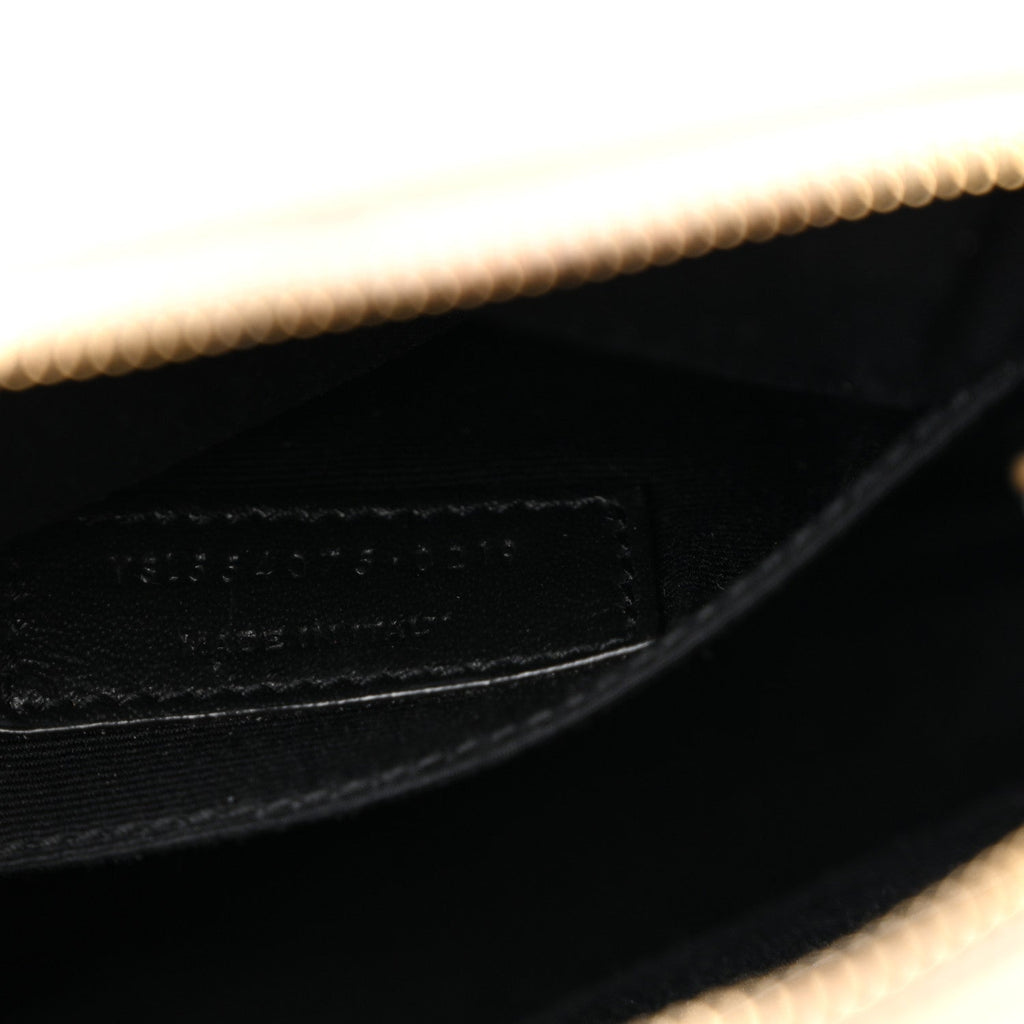 Patent Matelasse Monogram Toy Vicky Camera Bag Off White