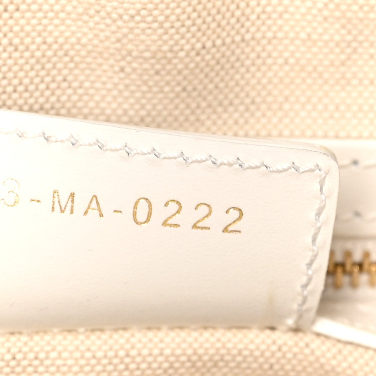 Calfskin Small Dior Vibe Zip Bowling Bag White