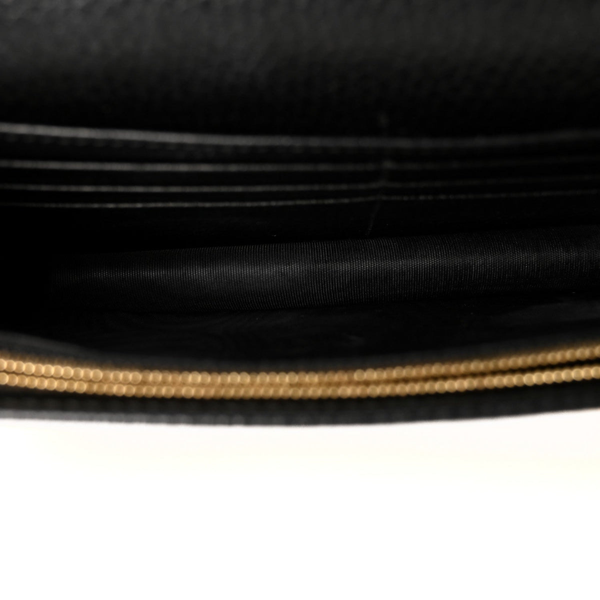 Calfskin Mini GG Marmont Chain Wallet Black