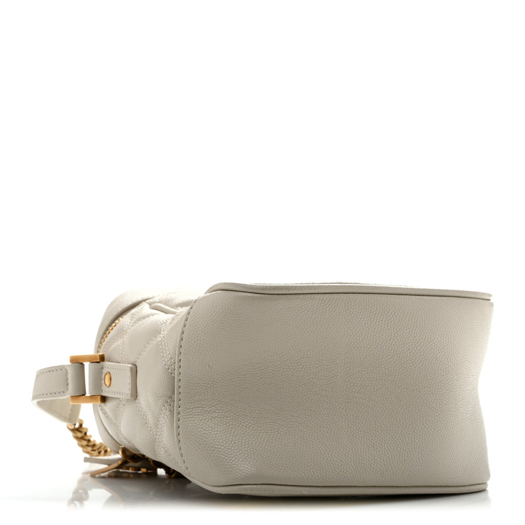 Grain de Poudre Quilted 80's Vanity Bag Crema Soft