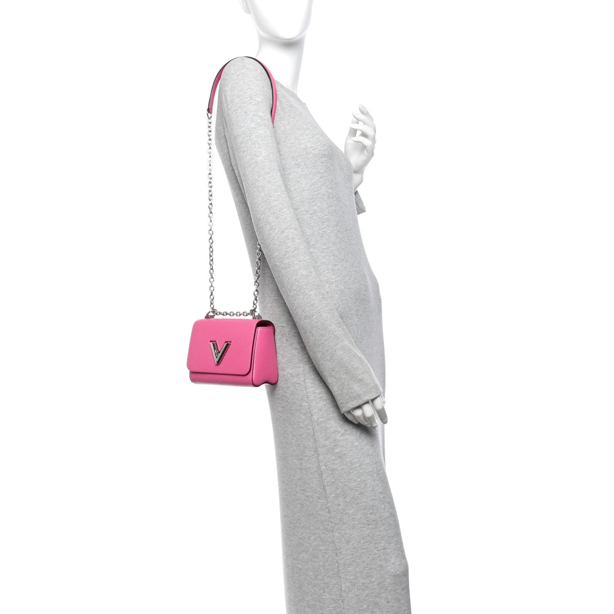 Epi Twist Shoulder Bag Mini Hot Pink