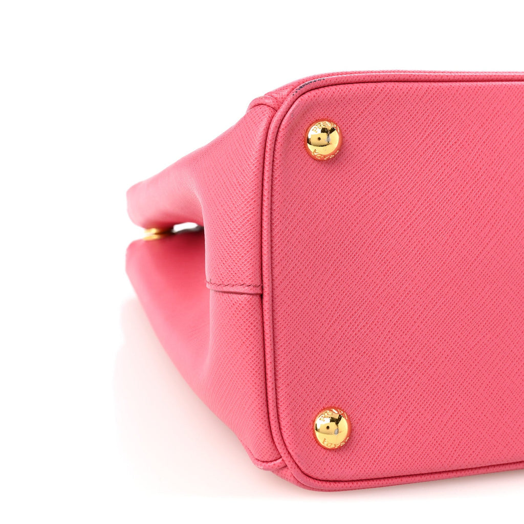 Saffiano Medium Galleria Double Zip Tote Peonia