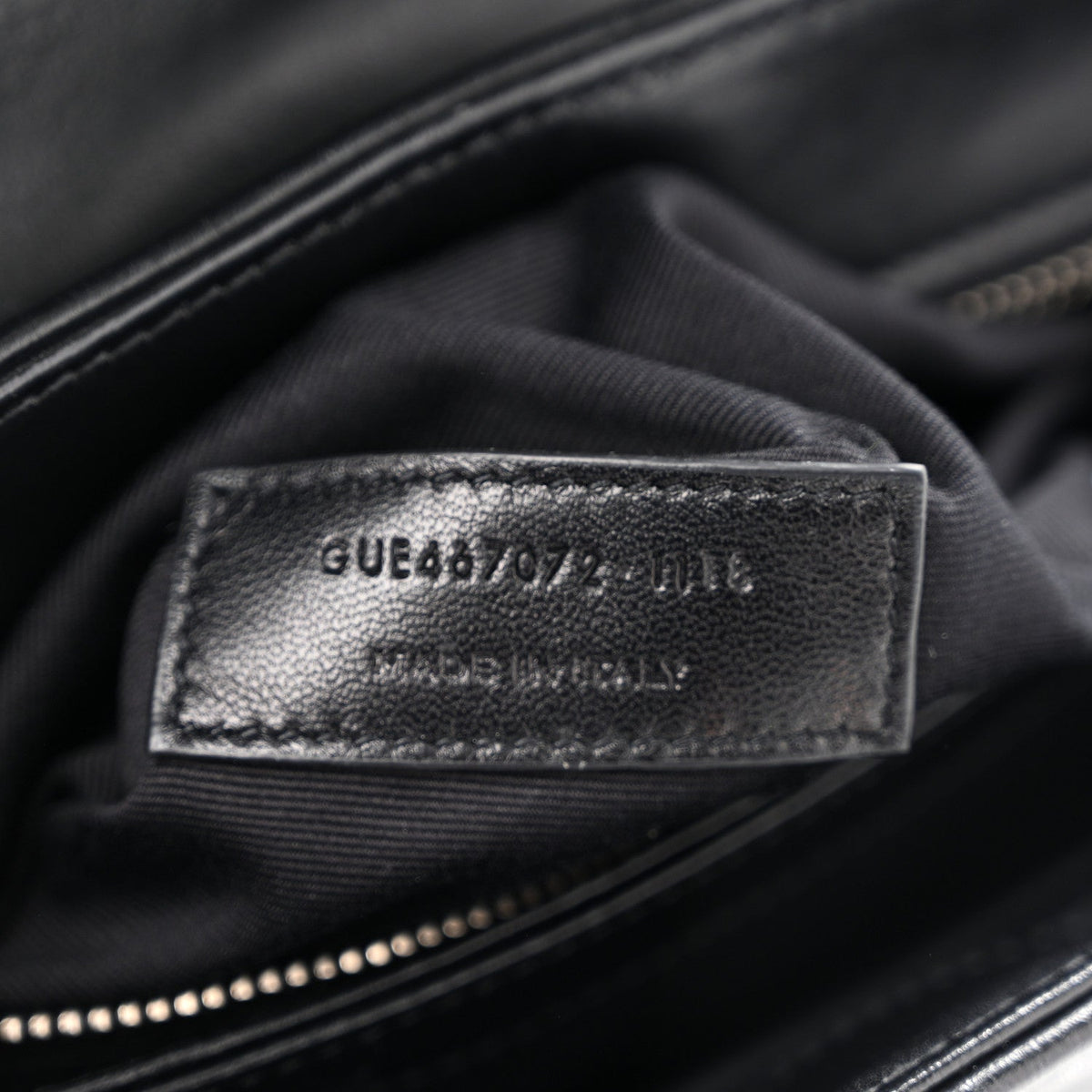 Calfskin Y Quilted Monogram Toy Loulou Crossbody Bag Black