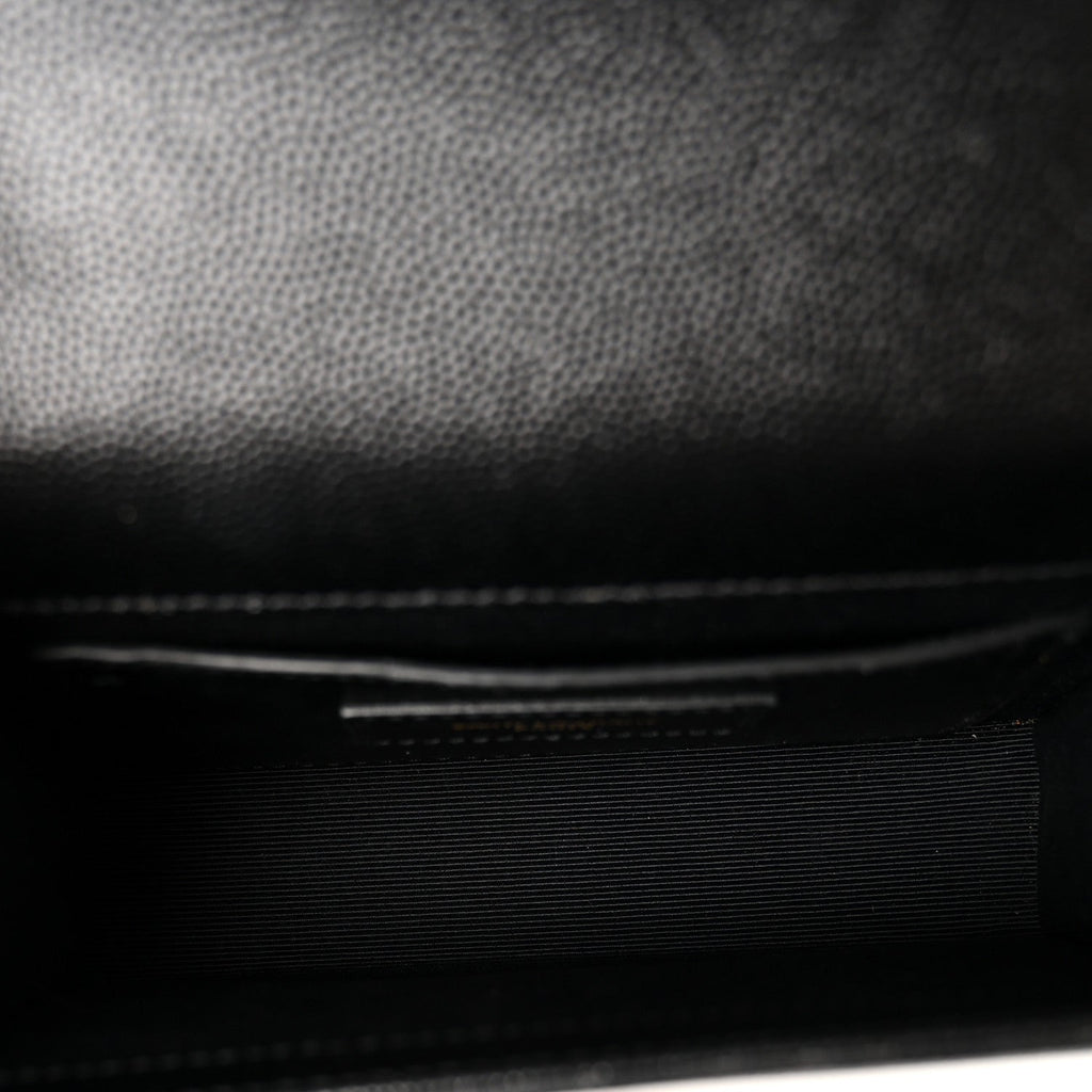 Grain De Poudre Small Monogram Kate Satchel Black