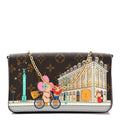 Monogram 2022 Christmas Animation Paris Pochette Felicie Chain Wallet Pink
