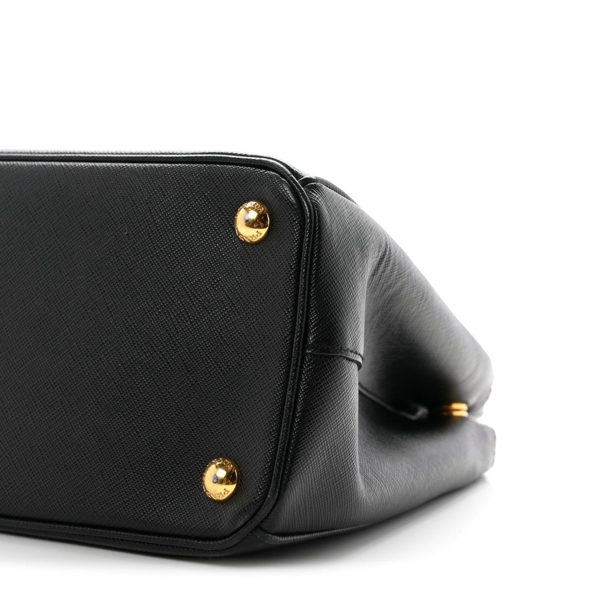 Saffiano Small Galleria Double Zip Tote Black