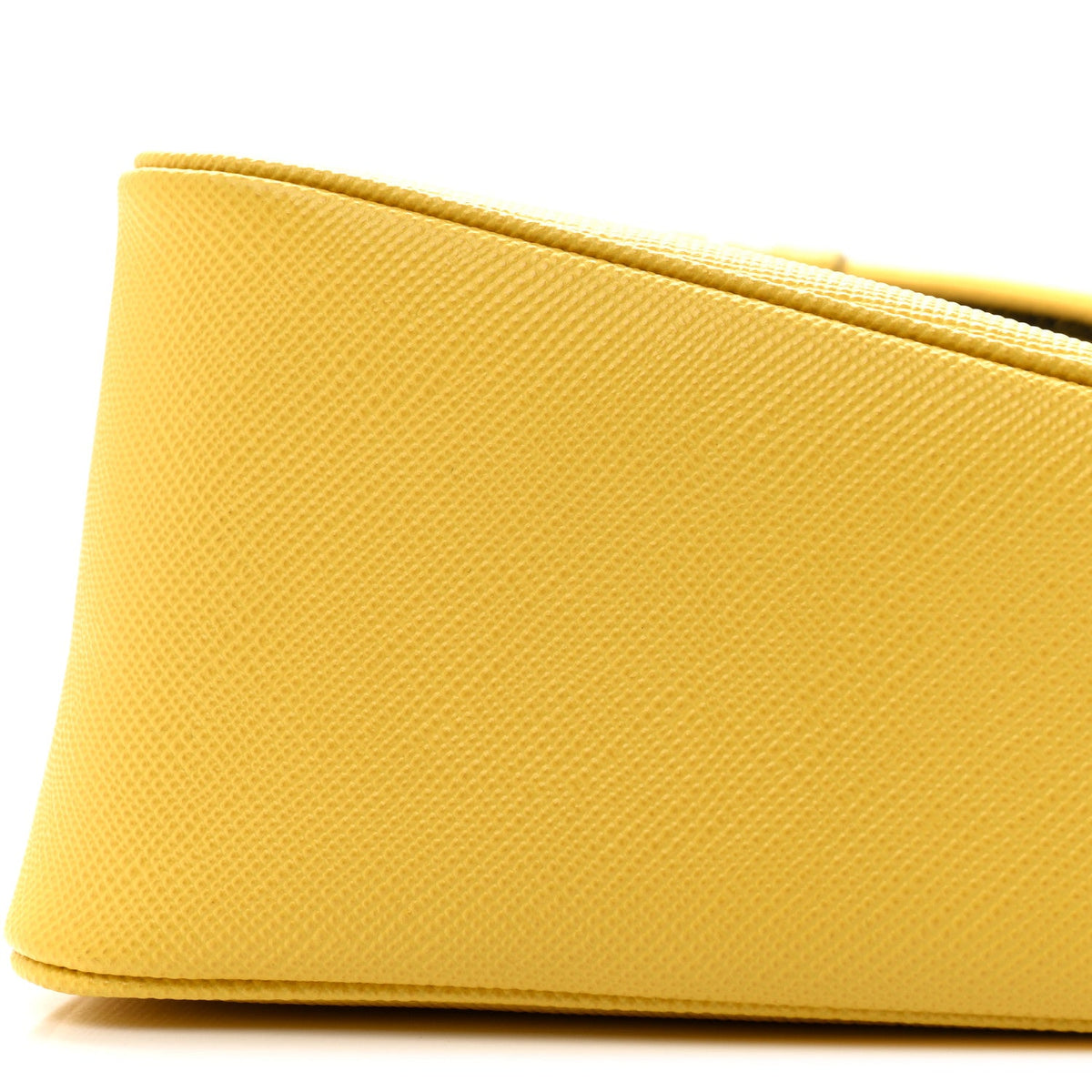Saffiano Cuir Logo Embossed Triangle Shoulder Bag Sole