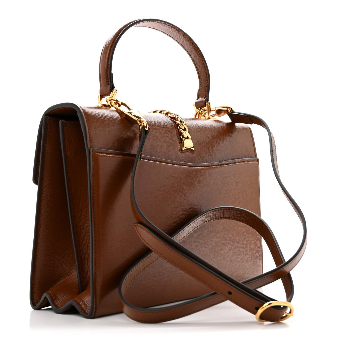 Azalea Calfskin Small Sylvie 1969 Top Handle Bag Cuir