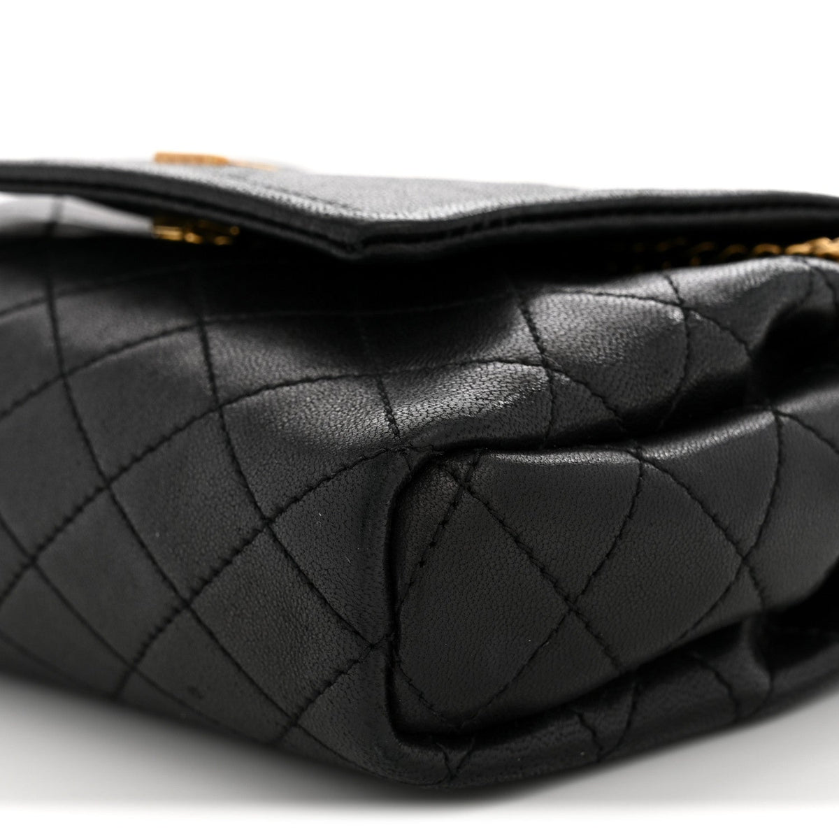 Lambskin Quilted Monogram Mini Nolita Black
