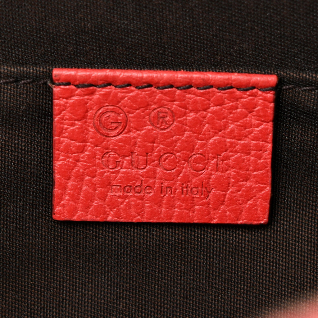 Calfskin Mini Dome Bag Sporting Red