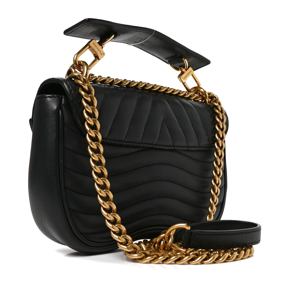 Calfskin New Wave Chain PM Black