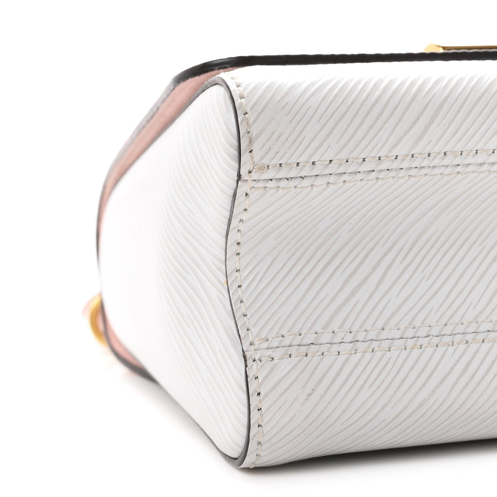 Epi Asnieres Flowers Twist Shoulder Bag PM White