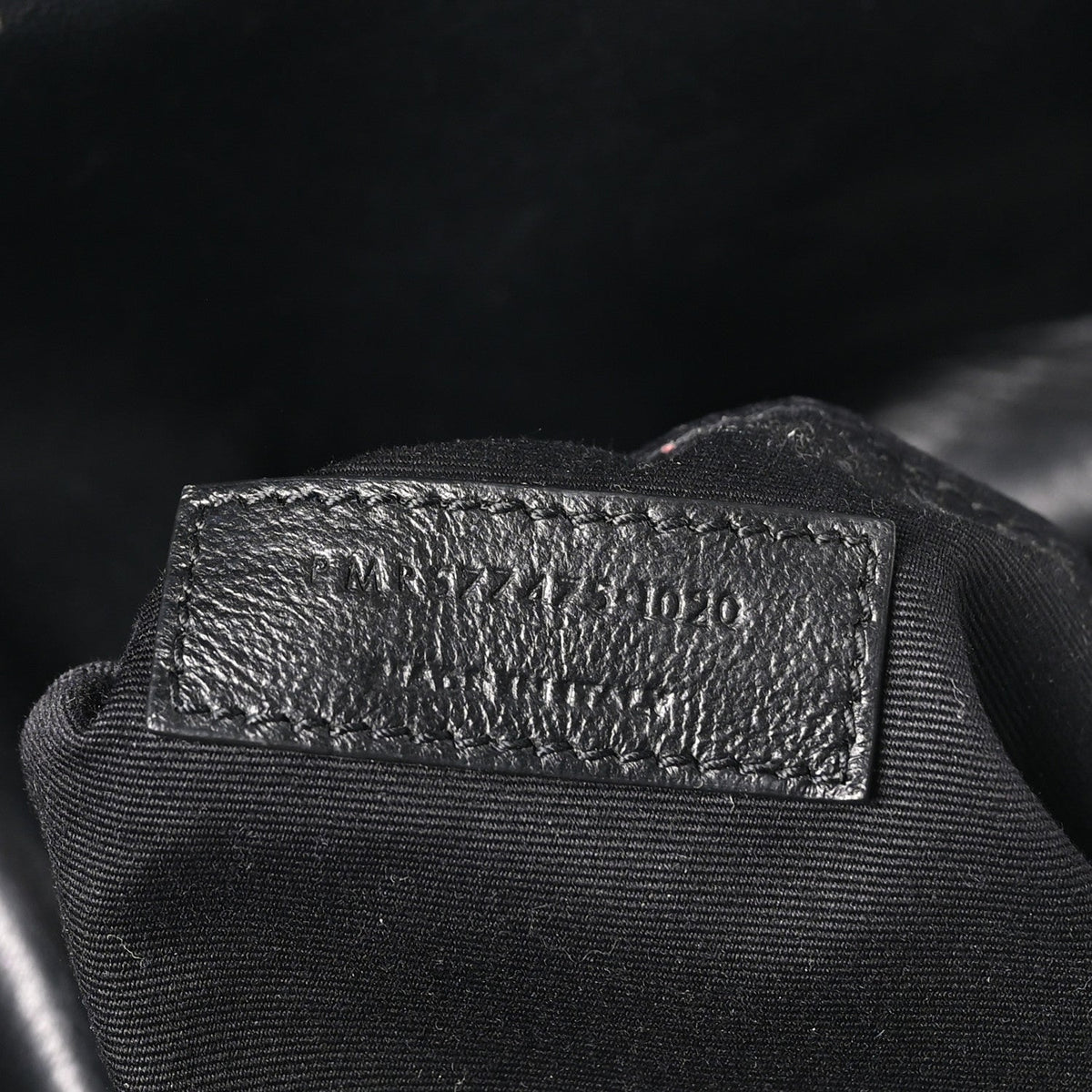 Lambskin Quilted Monogram Monochrome Medium Loulou Puffer Chain Satchel Black