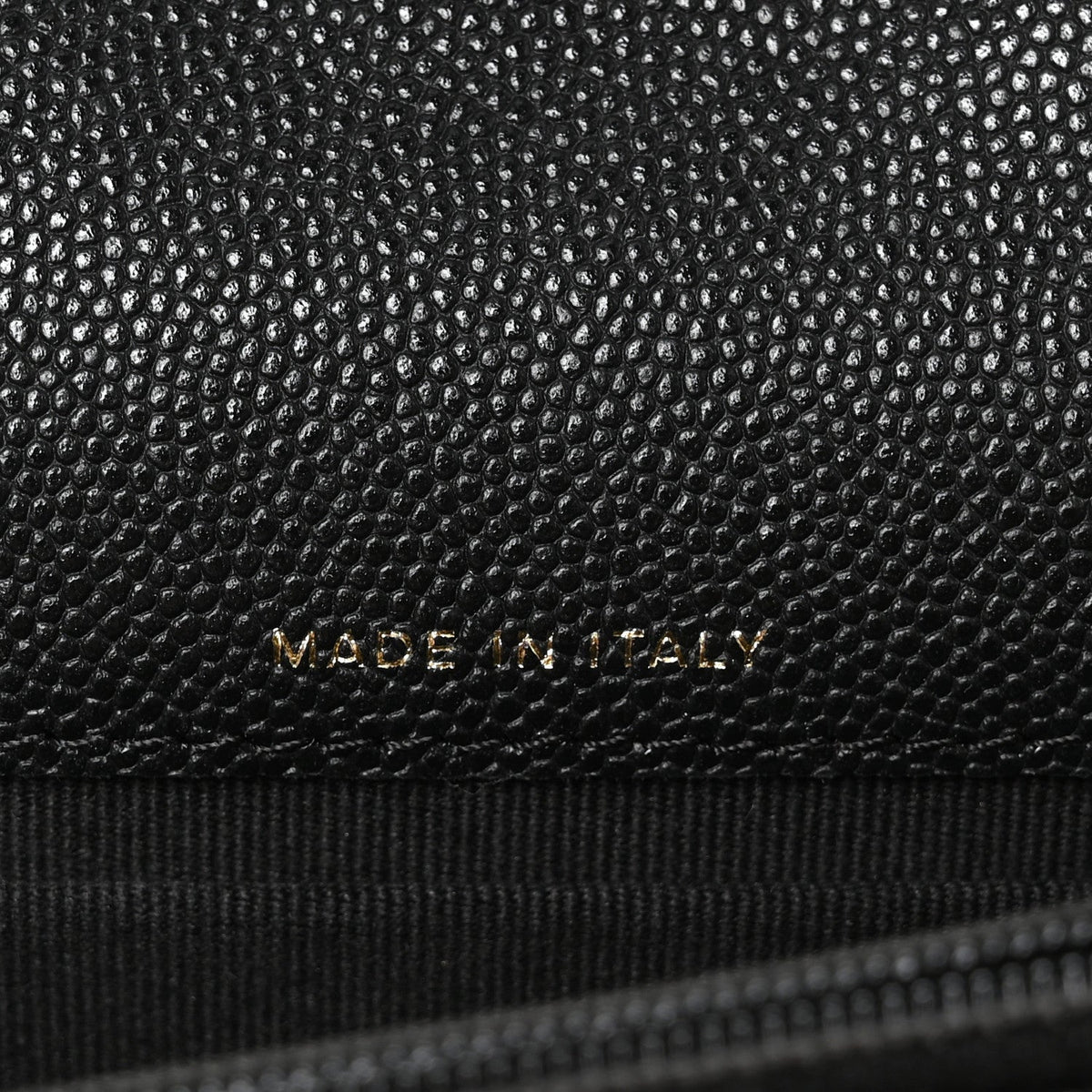 Caviar Quilted Pocket Twins Clutch With Chain  Black