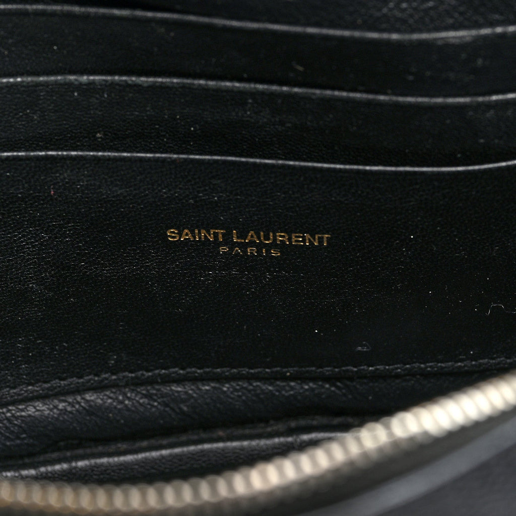 Grain De Poudre Matelasse Monogram Mini Lou Camera Bag Black