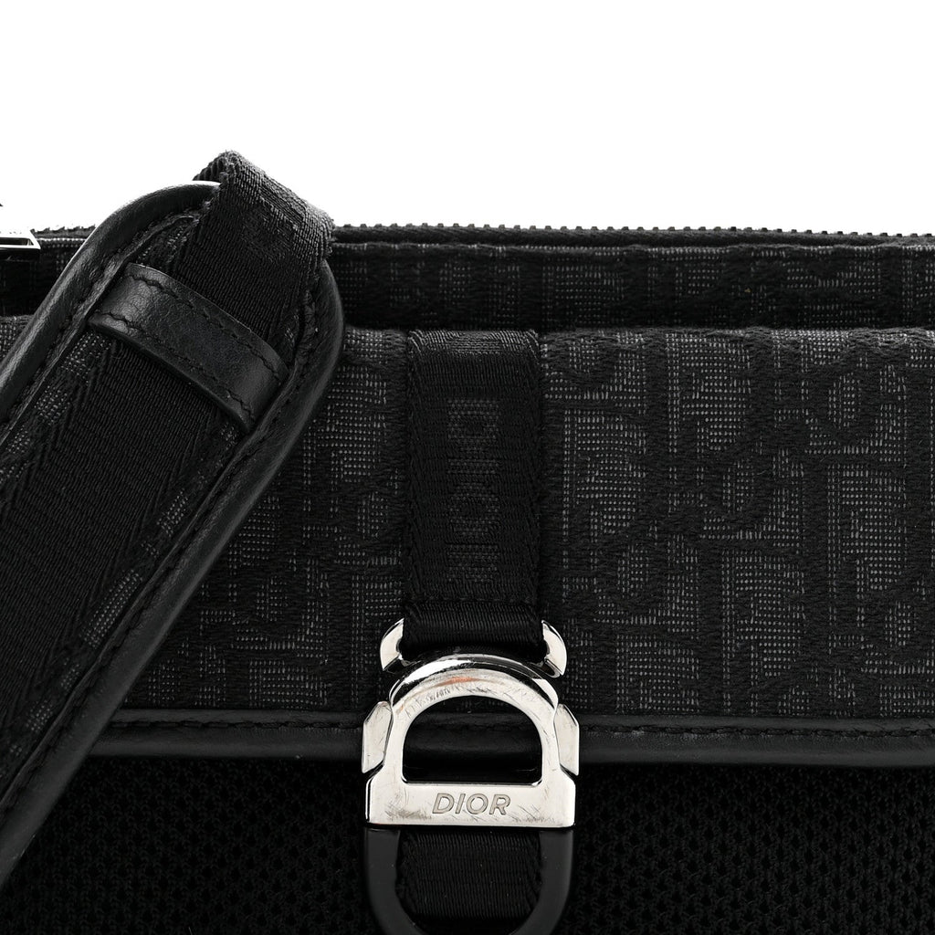 Oblique Jacquard Dior 8 Bag With Strap Black Multicolor
