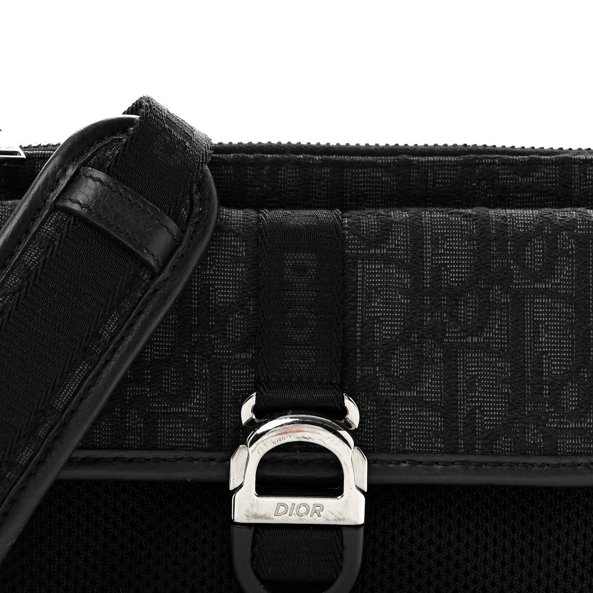 Oblique Jacquard Dior 8 Bag With Strap Black Multicolor