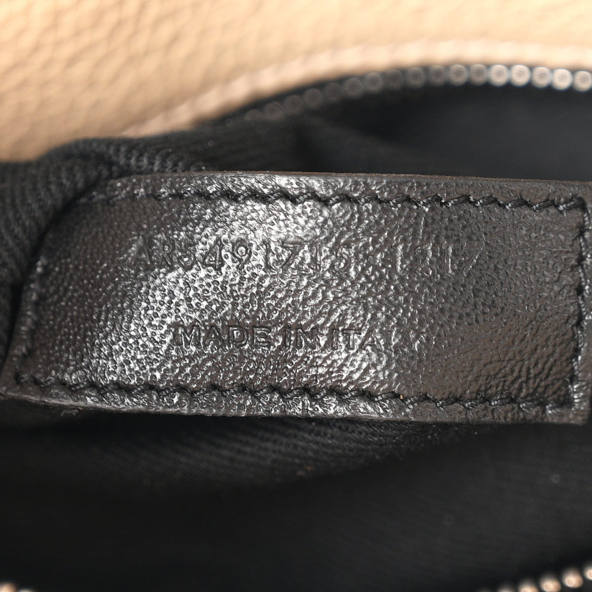 Grained Calfskin Baby Sac De Jour Souple Dark Beige