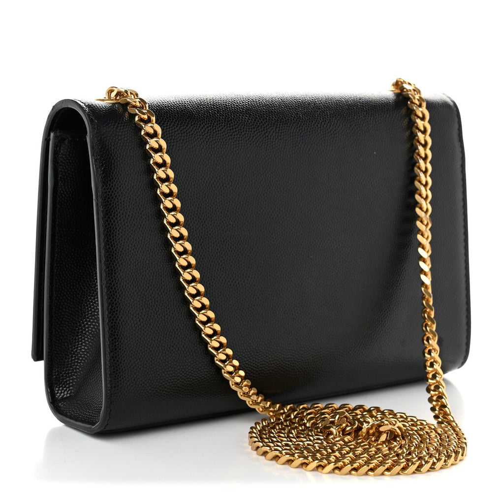 Grain De Poudre Small Classic Monogram Kate Tassel Satchel Black
