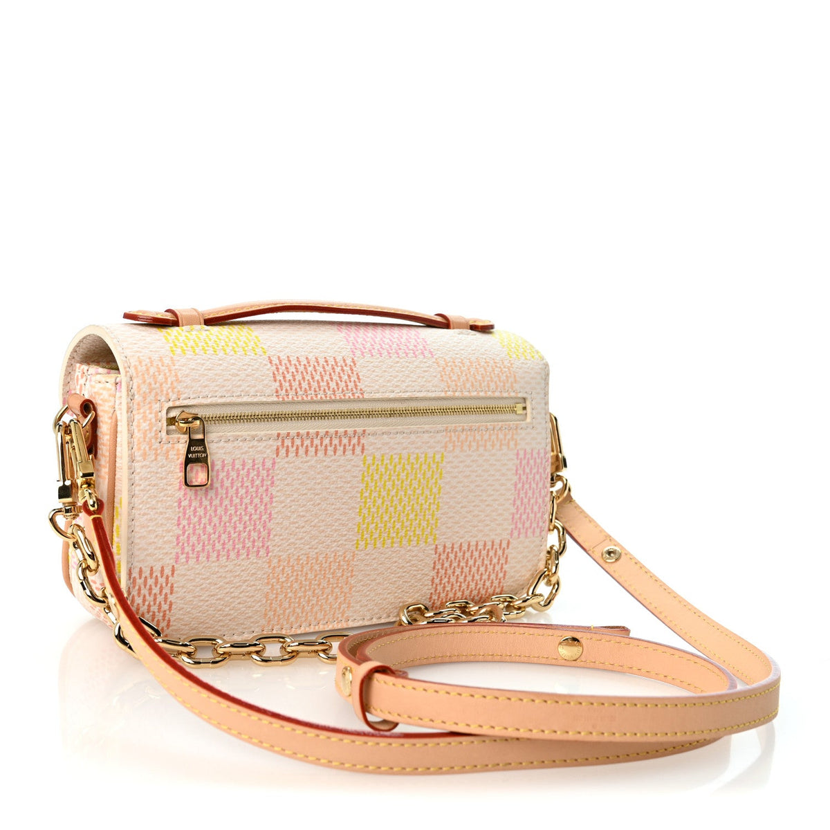 Damier Giant Pochette Metis East West Peach
