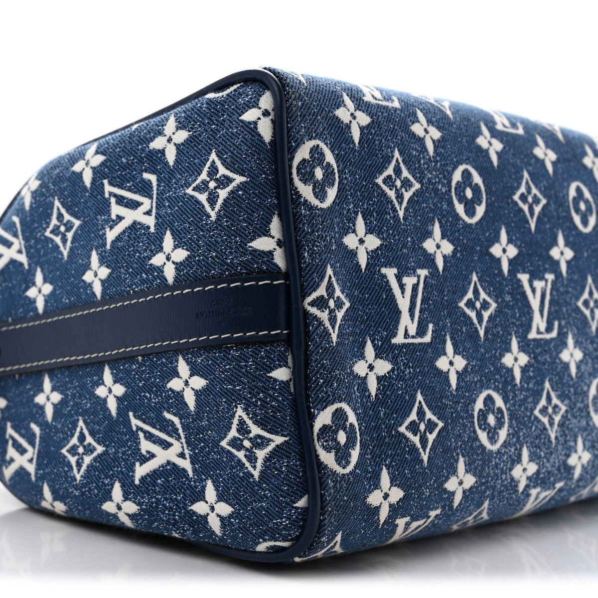 Monogram Jacquard Denim Speedy Bandouliere 25 Bleu