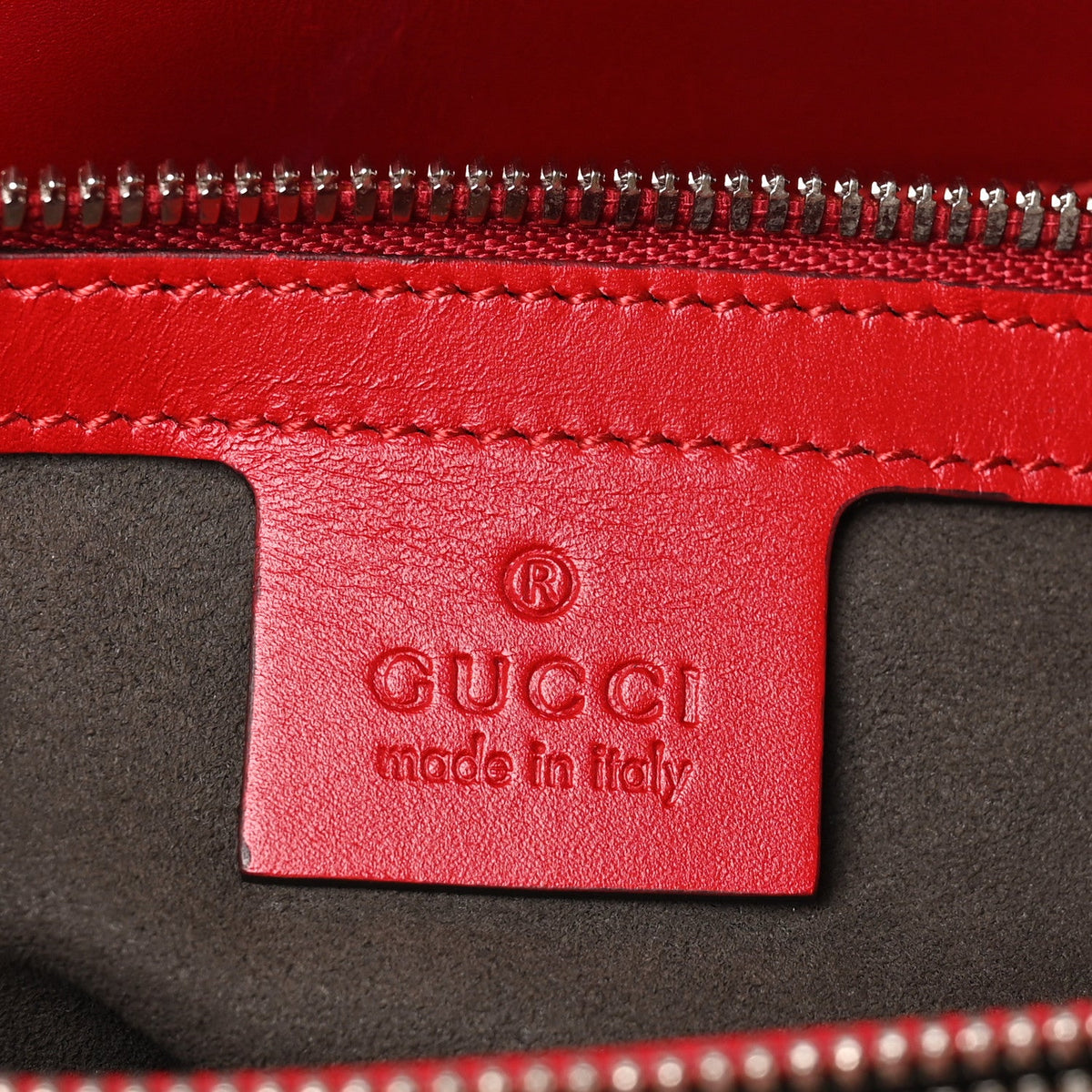 Guccissima Signature Briefcase  Red