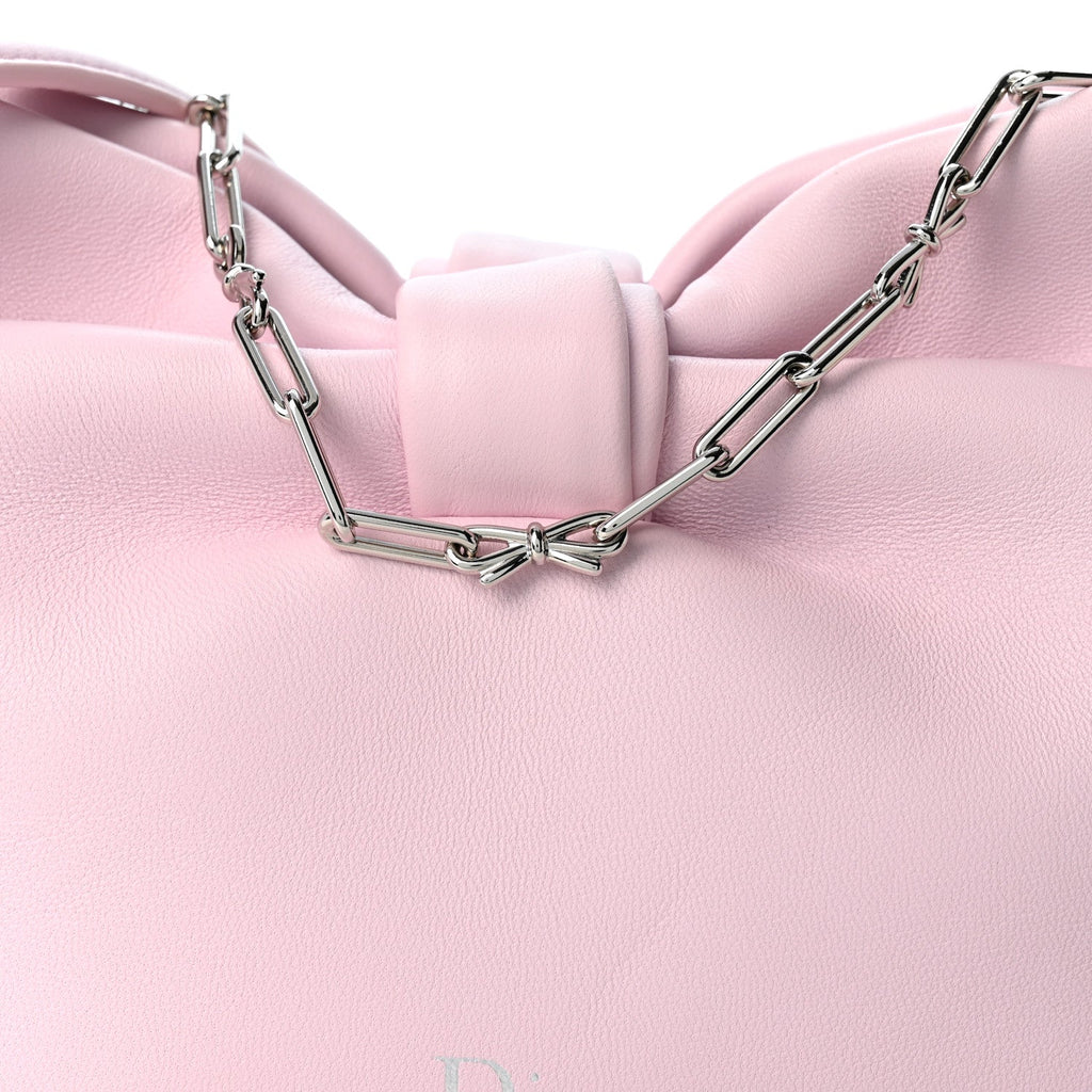 Lambskin Small Bow Bag Rose Songe