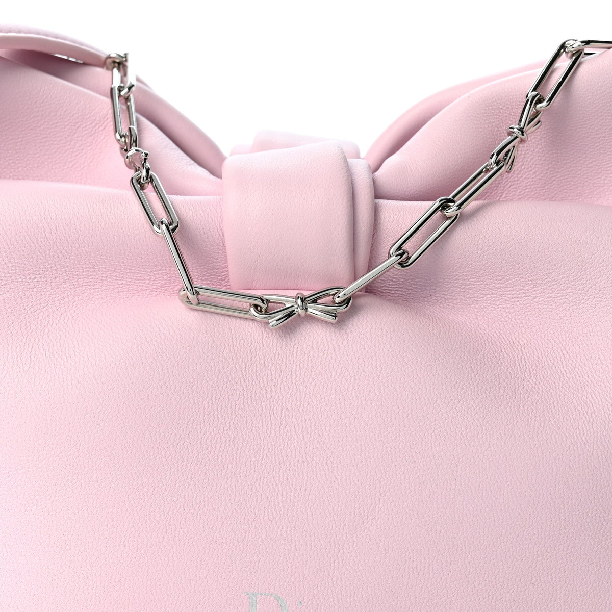 Lambskin Small Bow Bag Rose Songe