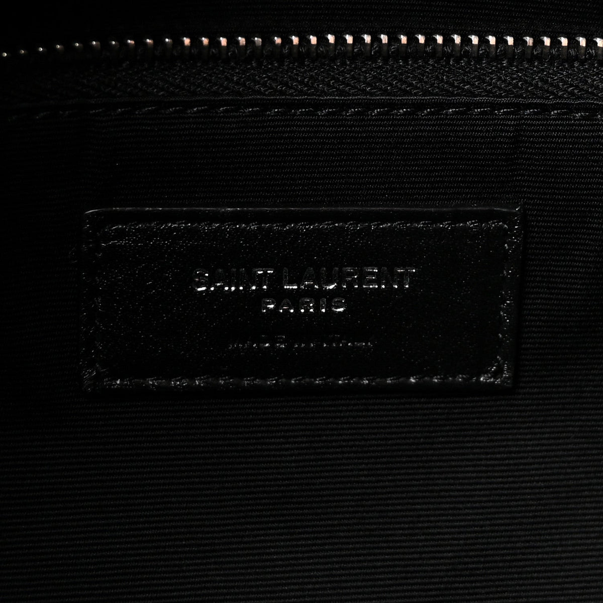 Lambskin Quilted Small Loulou Puffer Monogram Chain Satchel Black