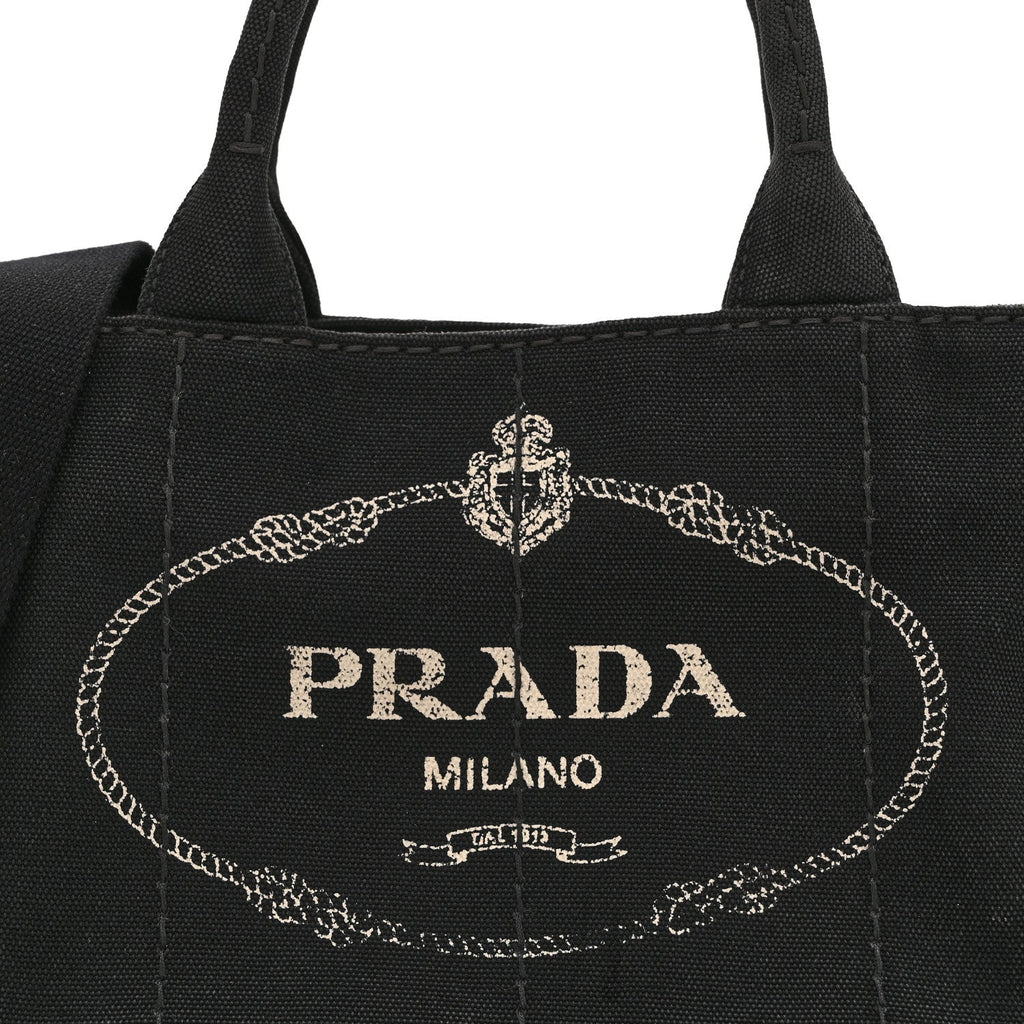 Canapa Small Logo Tote Black