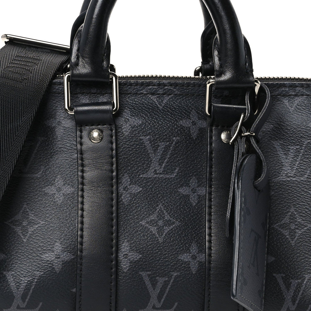 Reverse Monogram Eclipse Keepall Bandouliere 25 Black