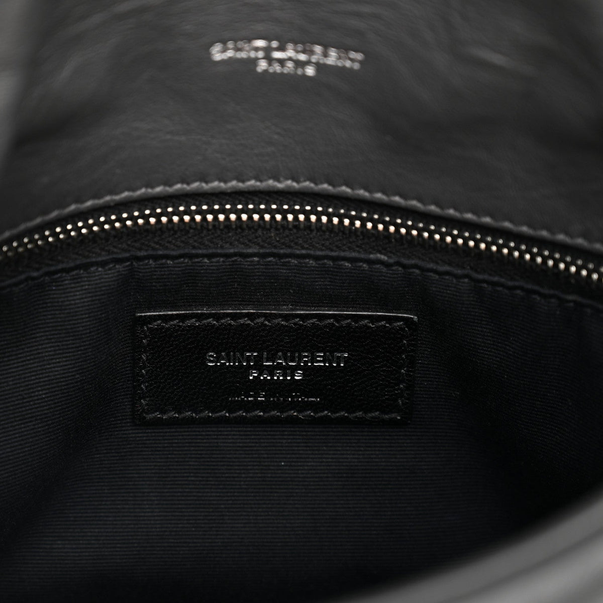 Lambskin Quilted Toy Loulou Puffer Monogram Chain Satchel Storm